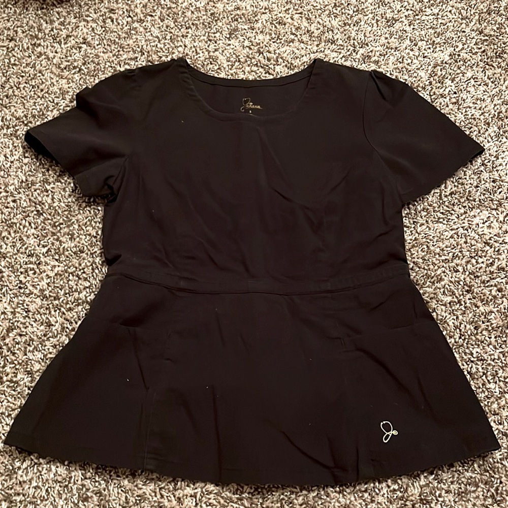 Black scrub top